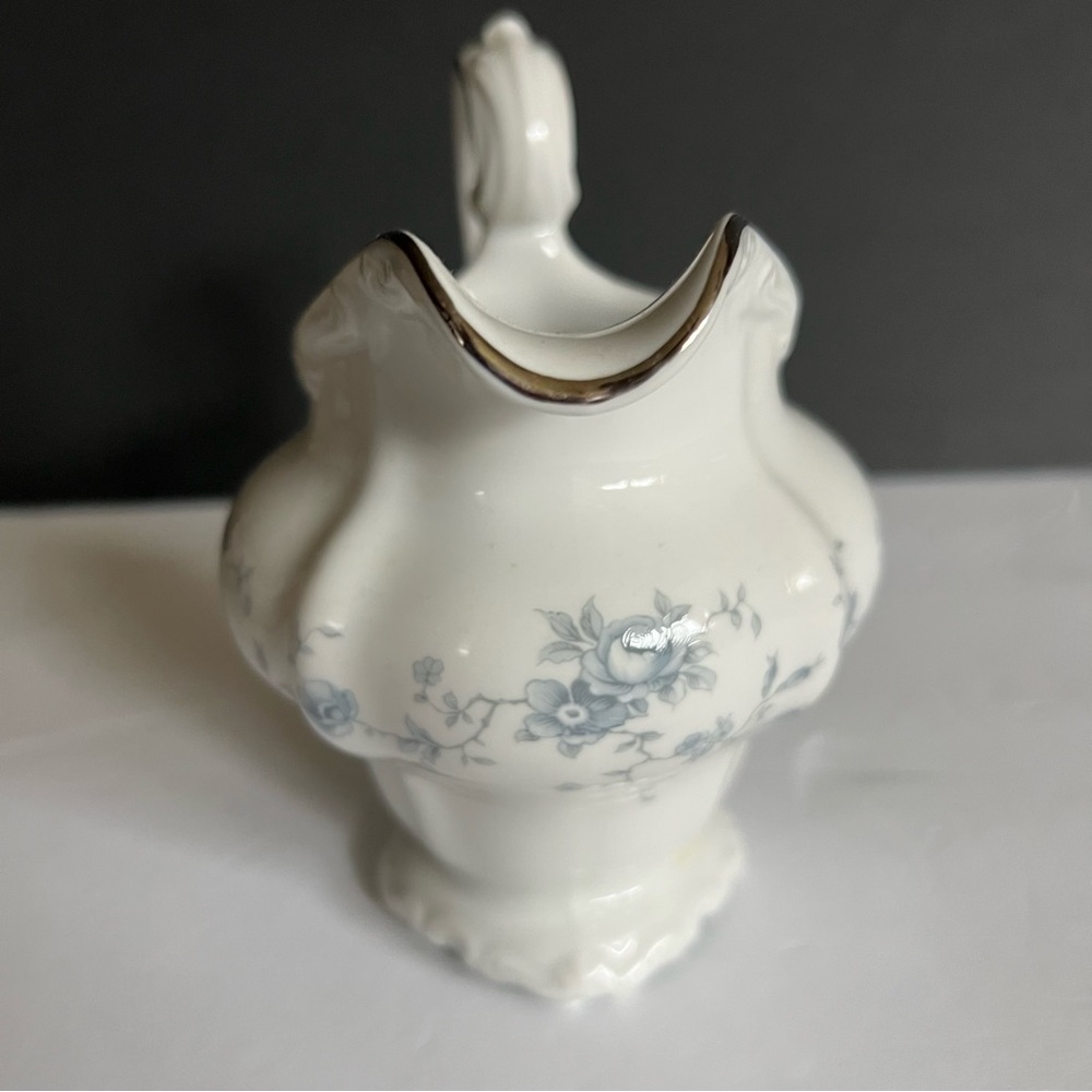 Johann Havilland Blue Garland Creamer and Sugar Bowl Set Bavaria Germany - Picture 11 of 14